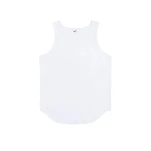 Curved Solid Color Sleeveless Vest