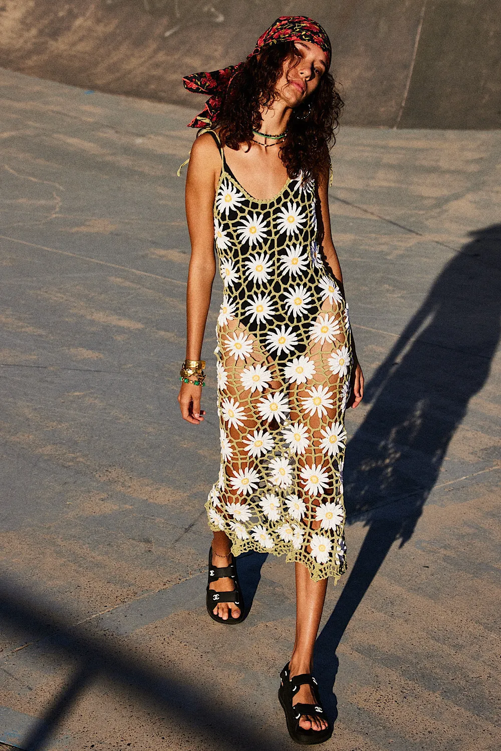 Daisy Jane Crochet Midi Dress