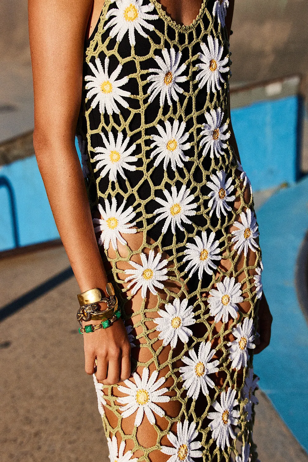 Daisy Jane Crochet Midi Dress