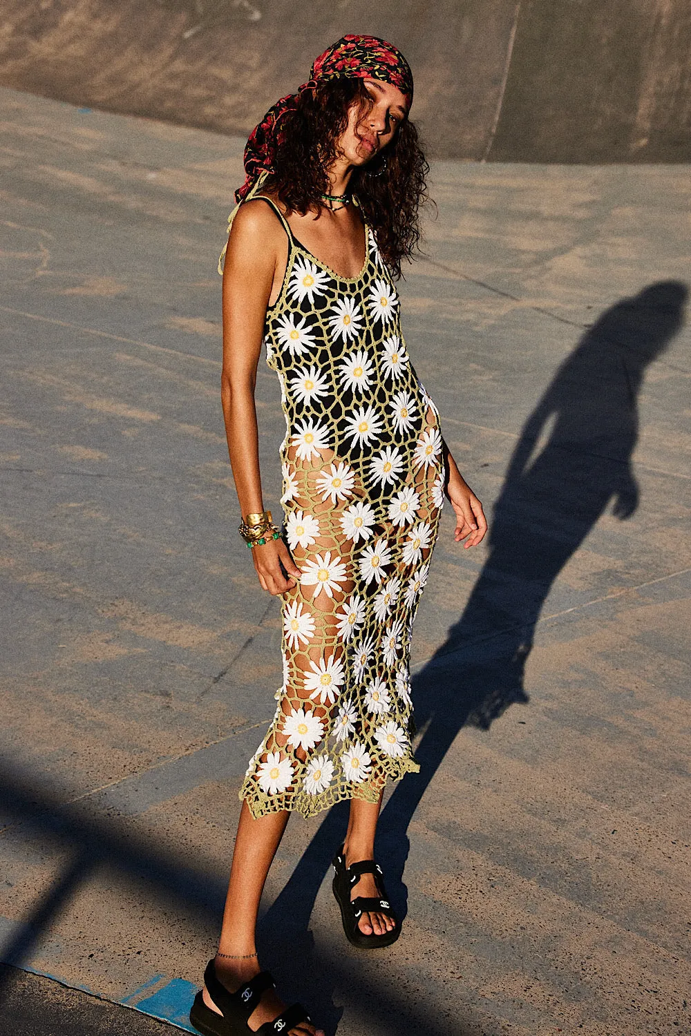 Daisy Jane Crochet Midi Dress