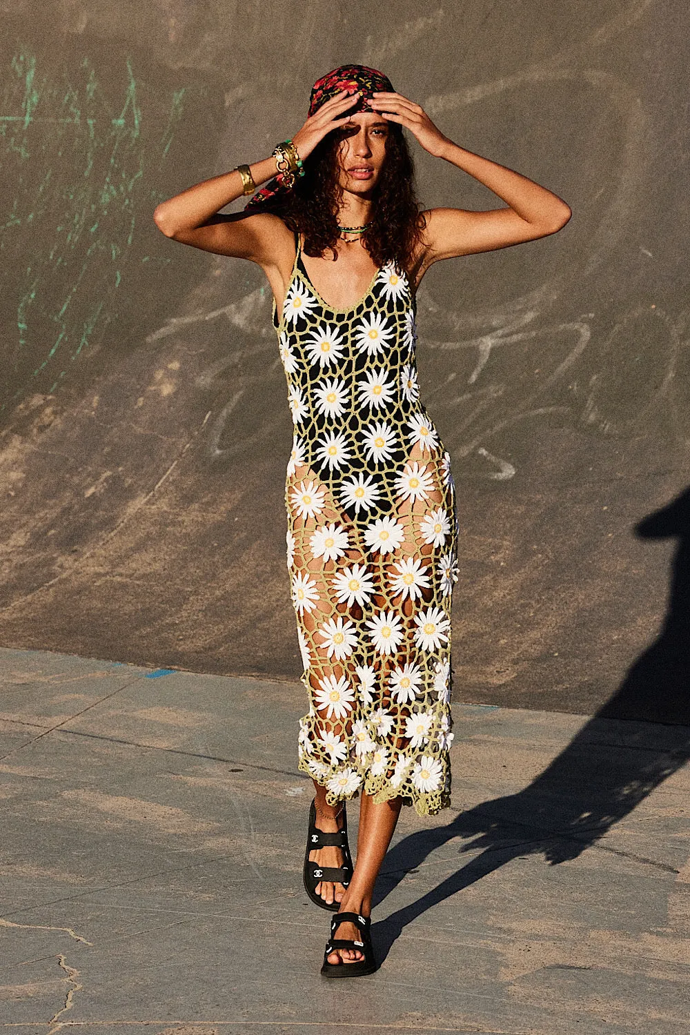 Daisy Jane Crochet Midi Dress