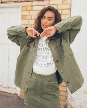 Dale Shacket Khaki