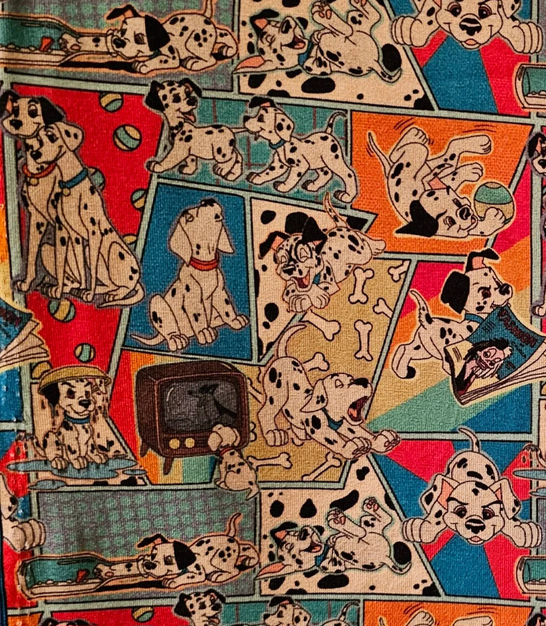 Dalmation Collage Biker Shorts