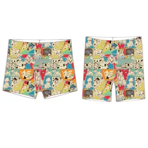 Dalmation Collage Biker Shorts