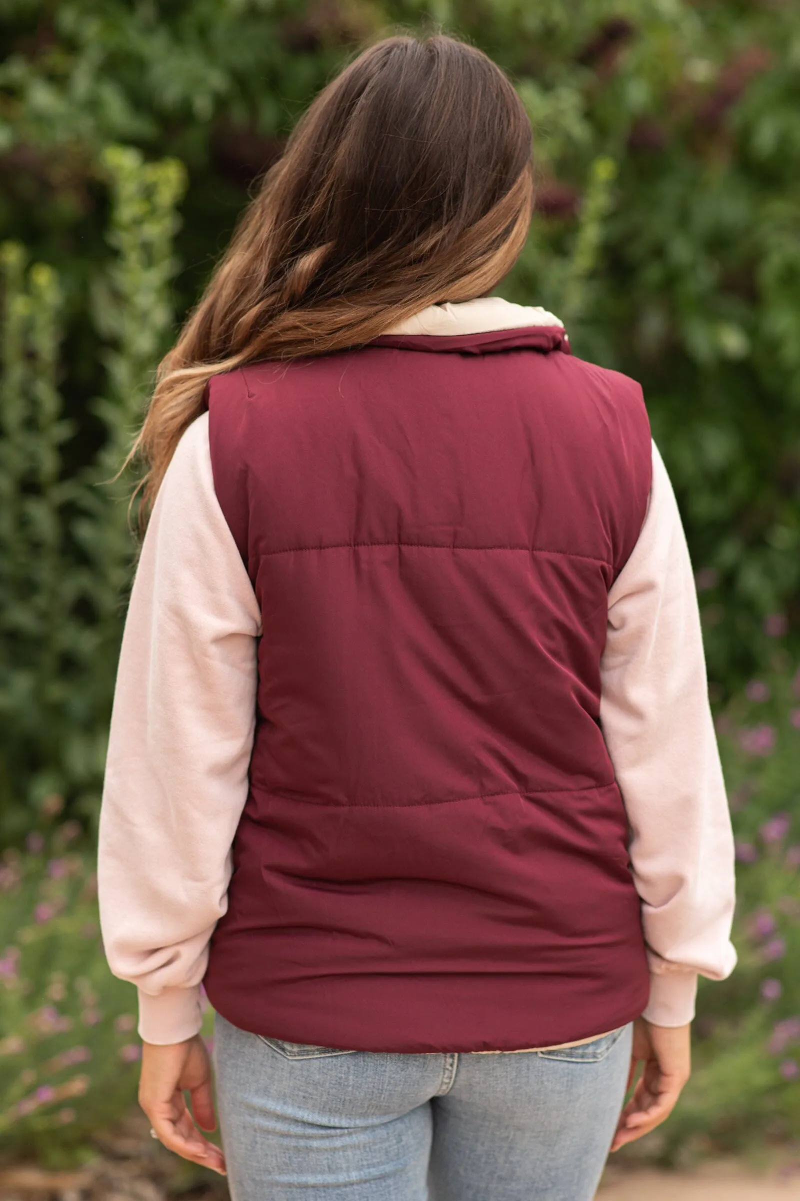 Dark Berry and Tan Vest