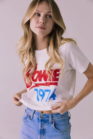 David Bowie Bowie 1974 Short Sleeve Embroidery Tee