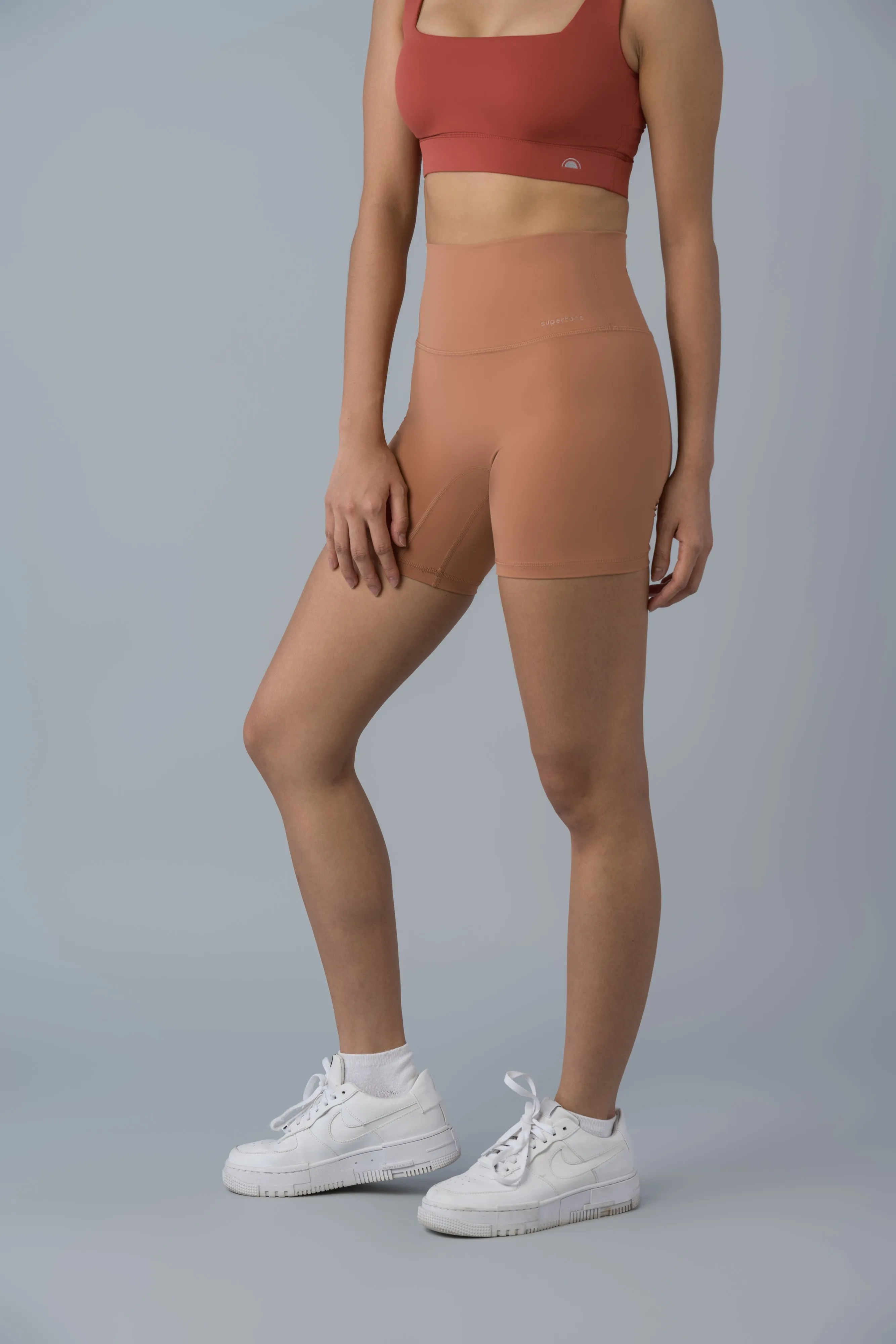 Demi Biker Shorts in Cinnamon