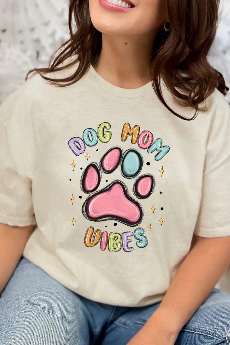 Dog Mom Vibes Softstyle Adult T-Shirt