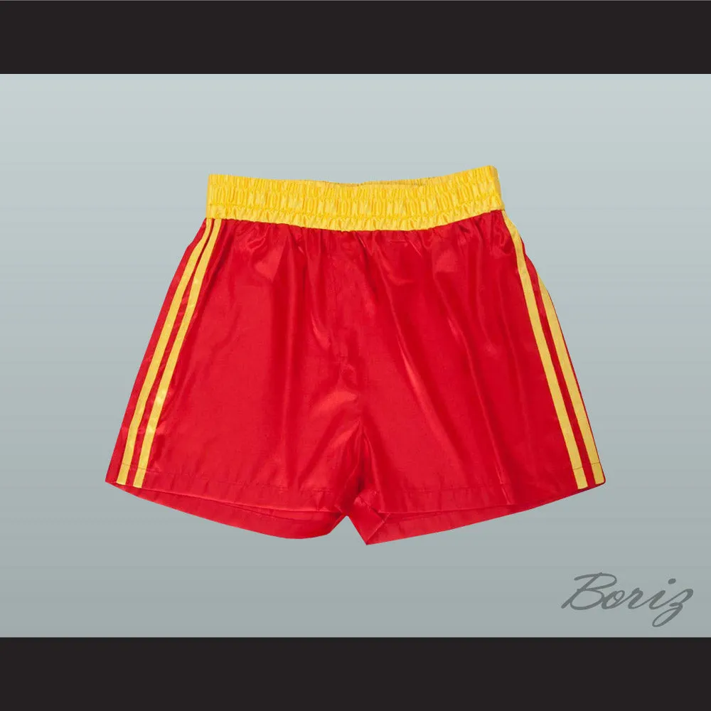 Dolph Lundgren Ivan Drago Russia Red Boxing Shorts