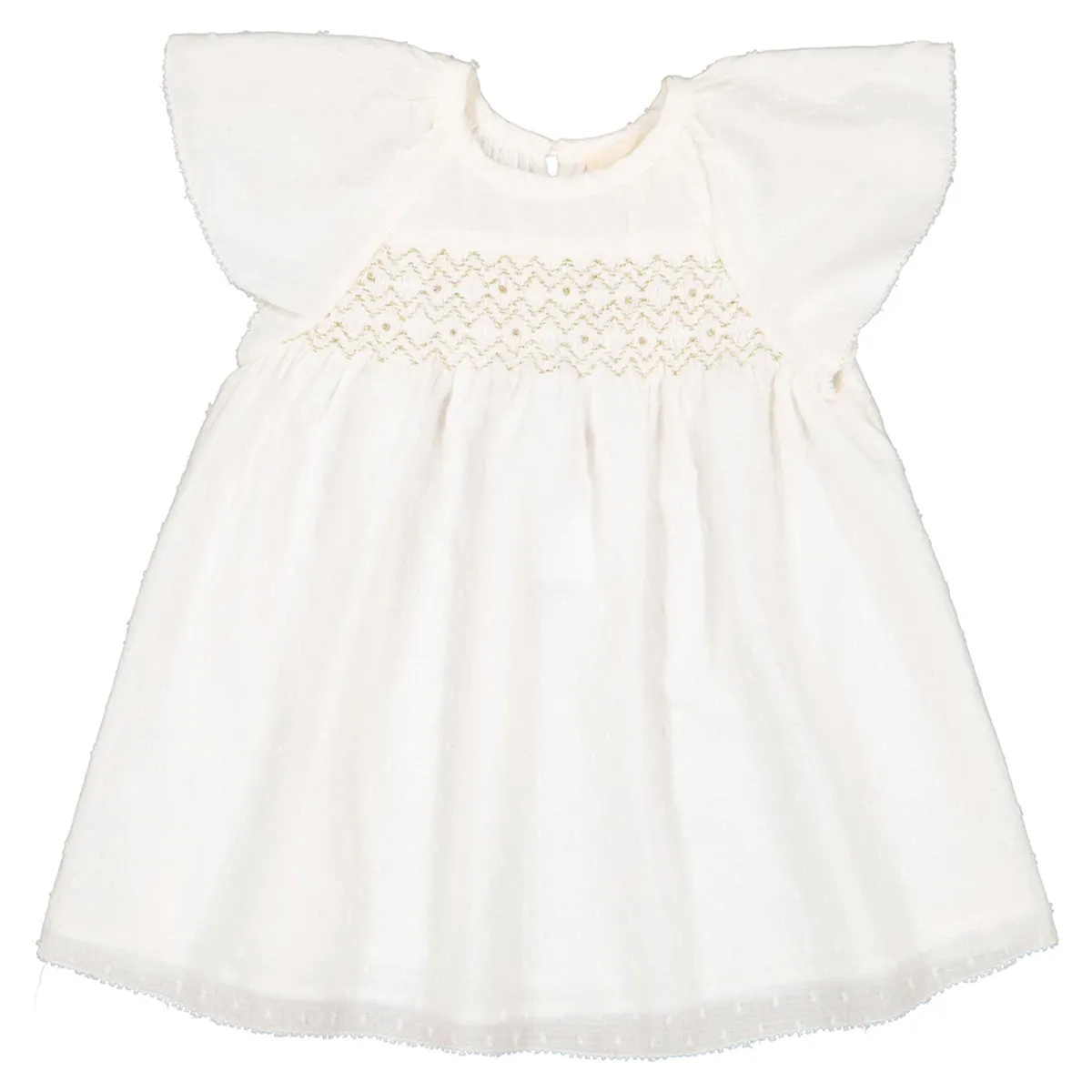 Donna White Embroidered Dress
