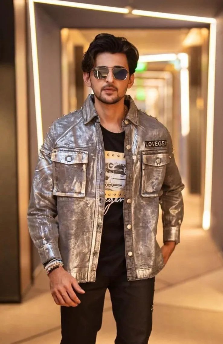 DR Men's Silver Denim Shacket