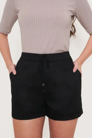 Drawstring Pull Up Shorts