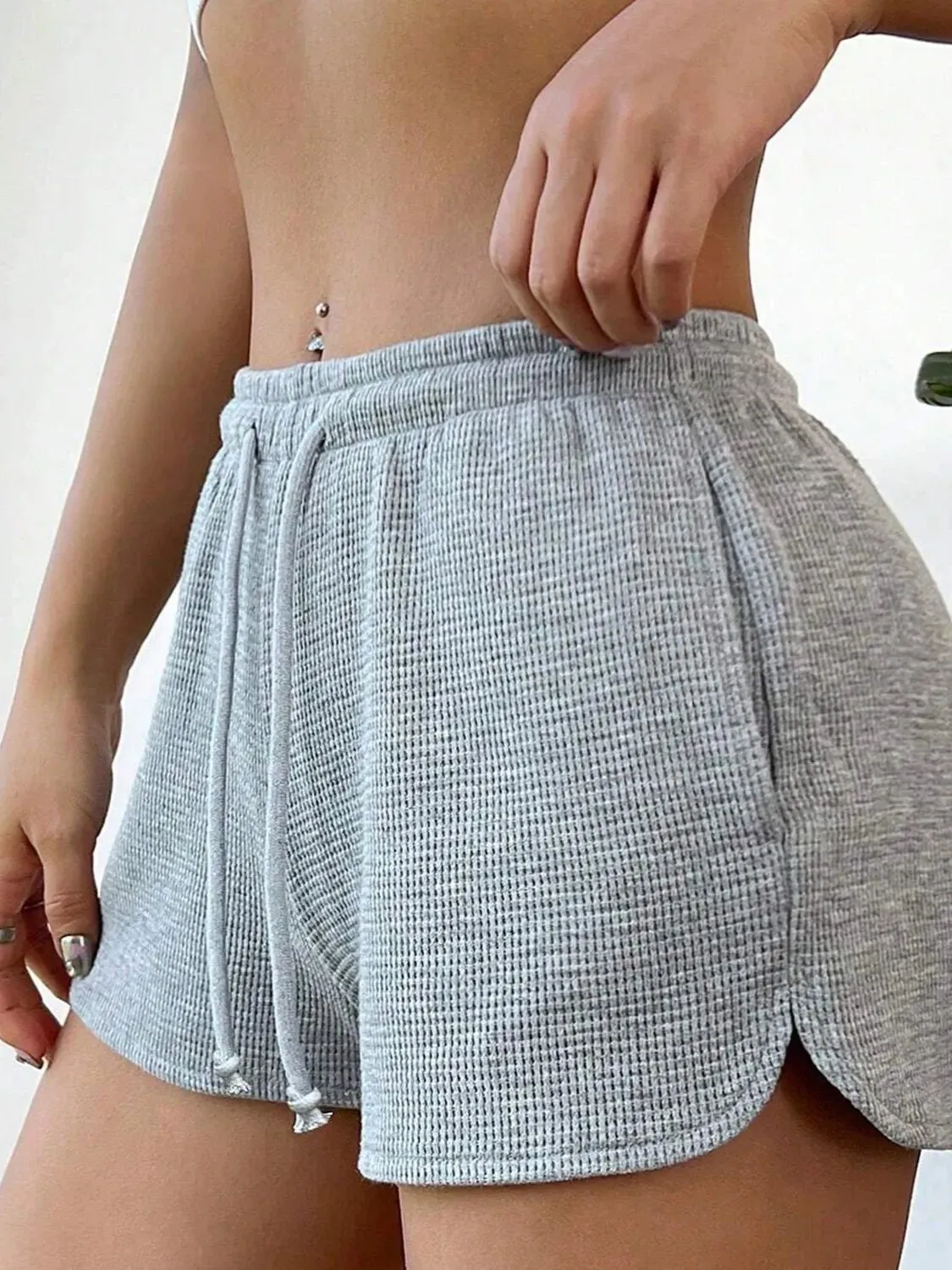 Drawstring Shorts with Pockets
