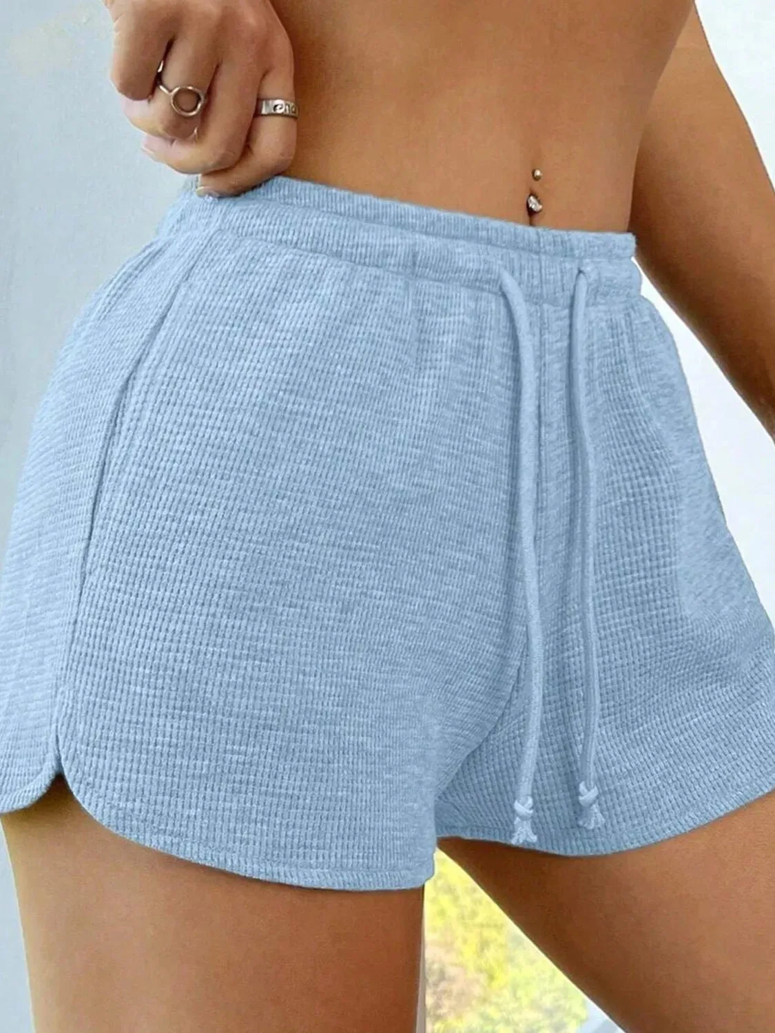 Drawstring Shorts with Pockets