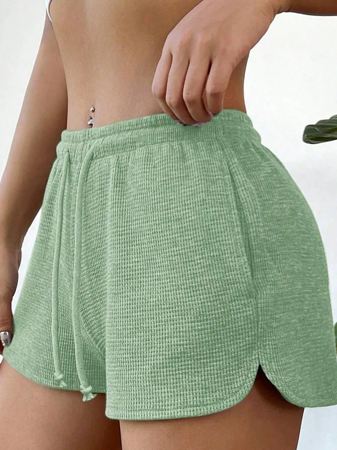 Drawstring Shorts with Pockets
