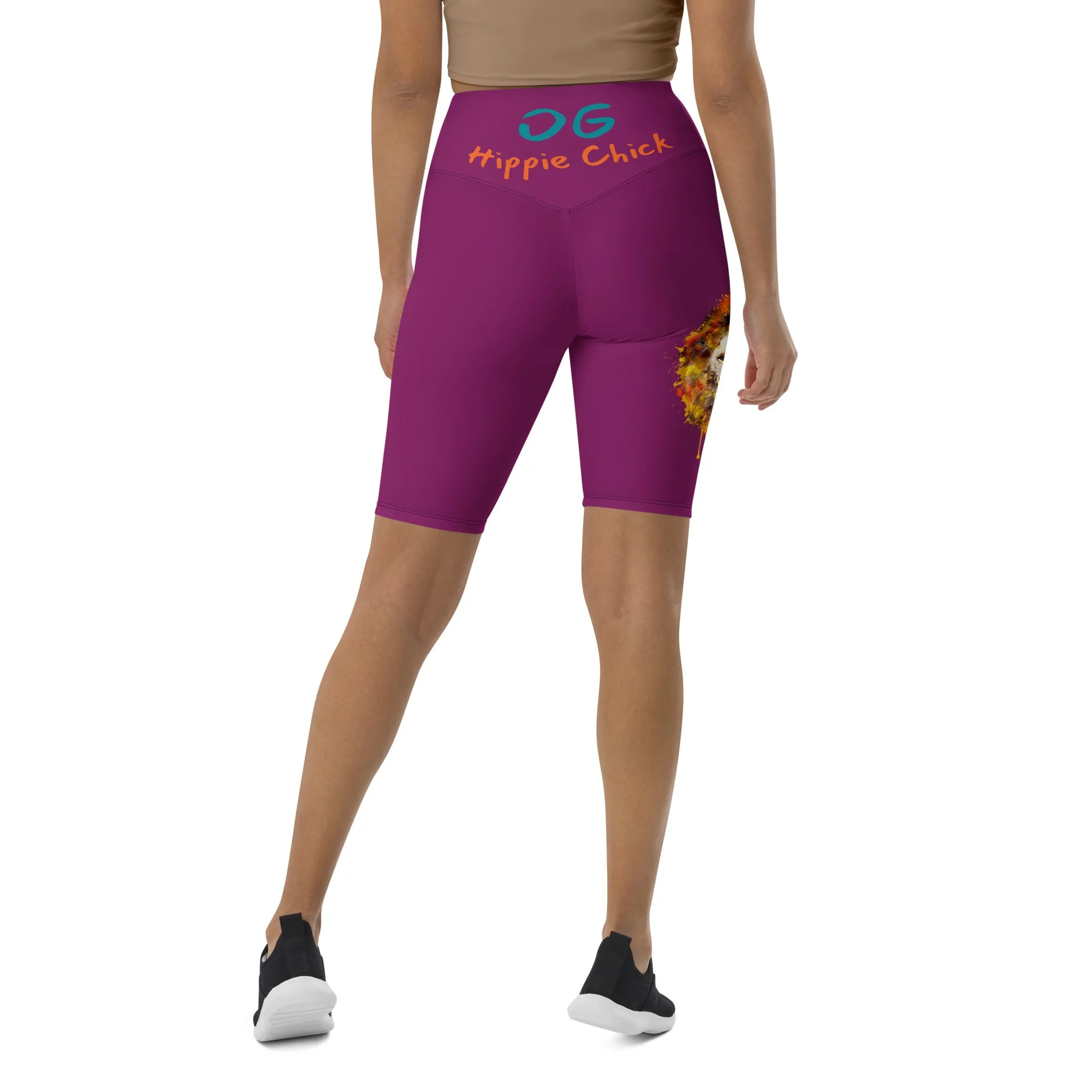 Eggplant Biker Shorts