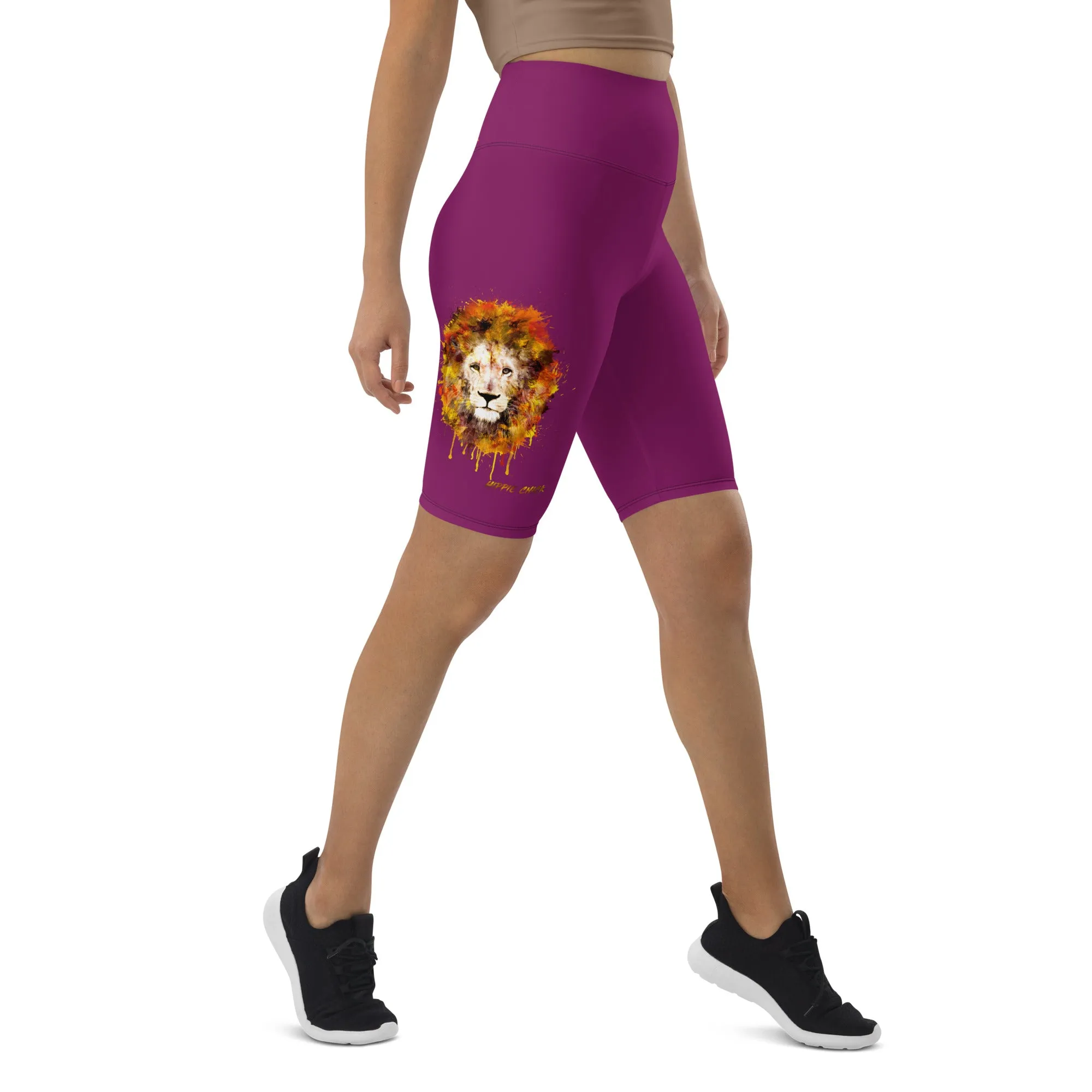 Eggplant Biker Shorts