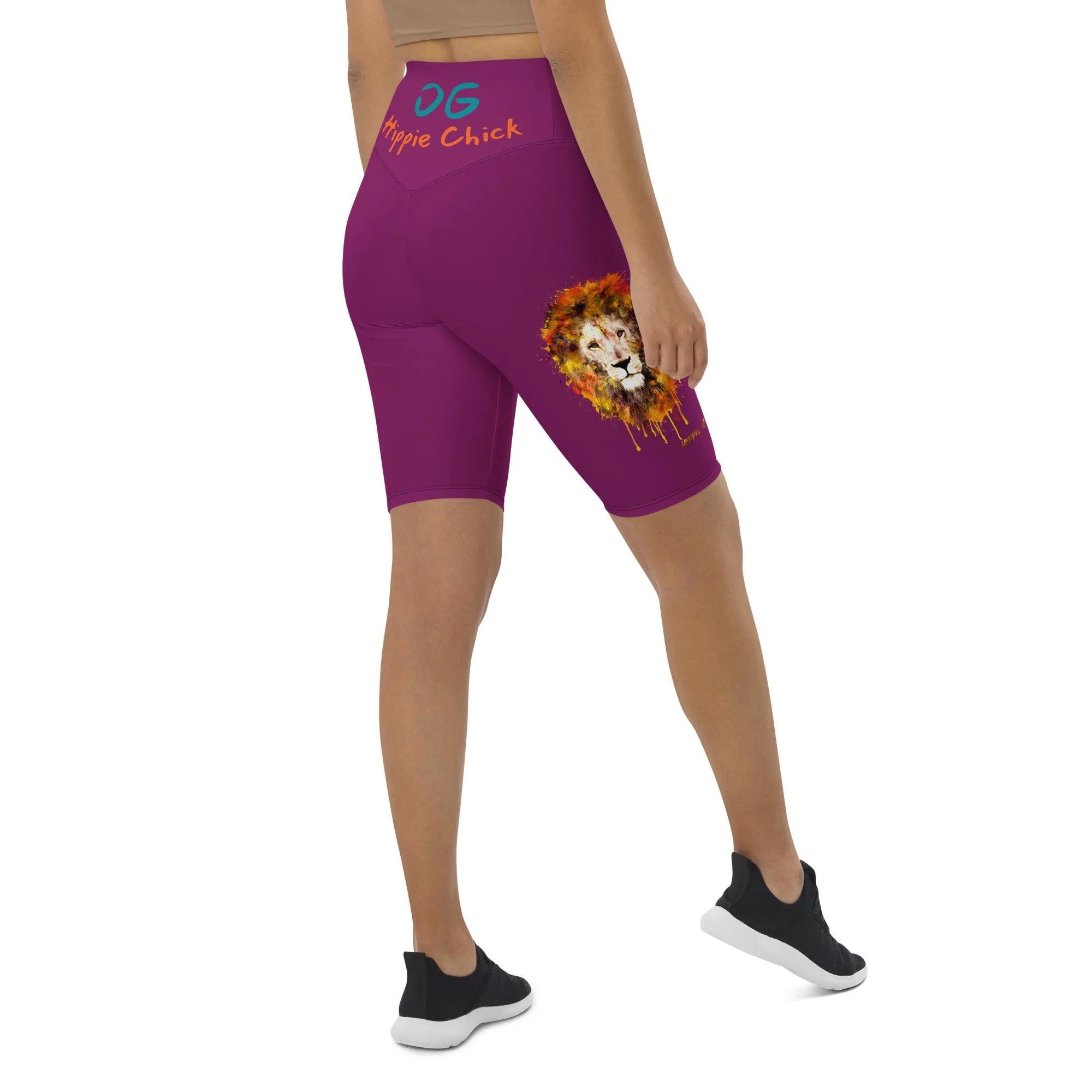 Eggplant Biker Shorts