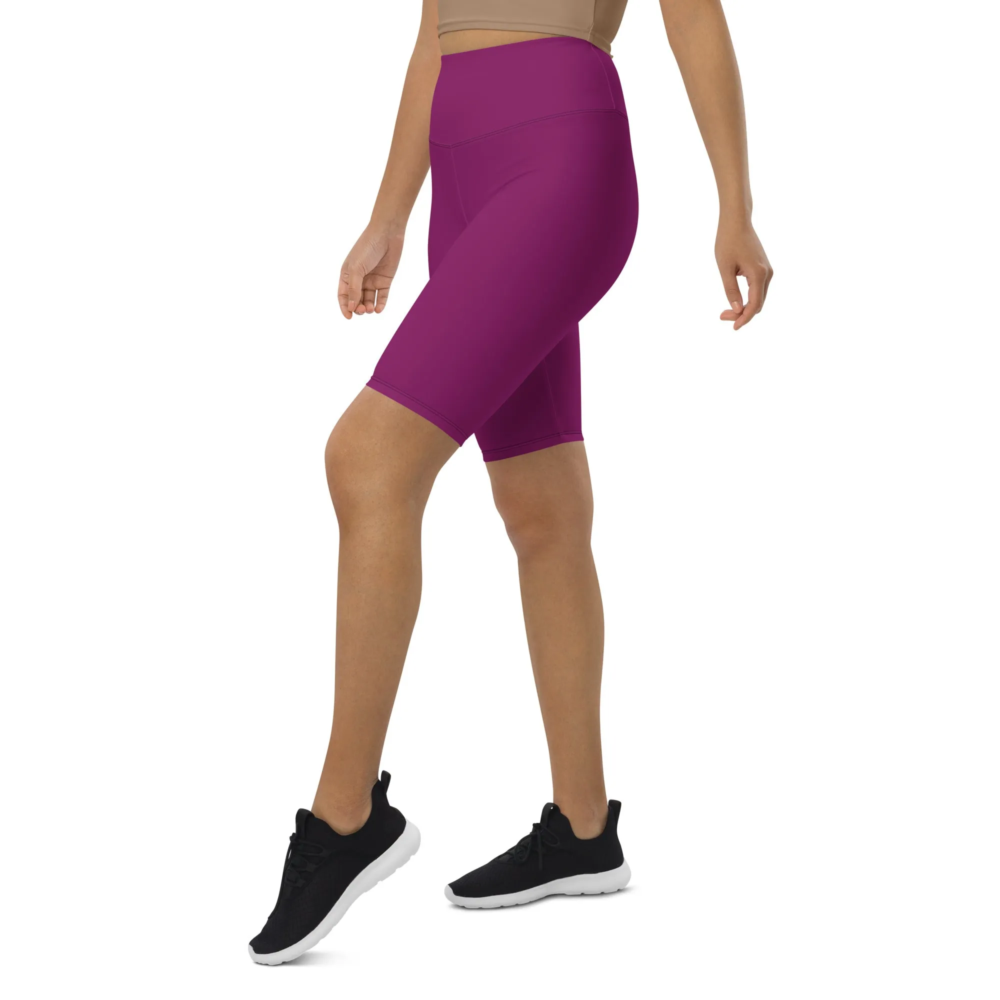 Eggplant Biker Shorts