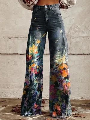 Emily™ - High Waisted Wide Leg Trousers