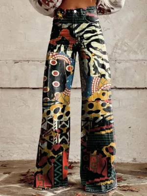 Emma | Vintage Look Wide-Leg Trousers