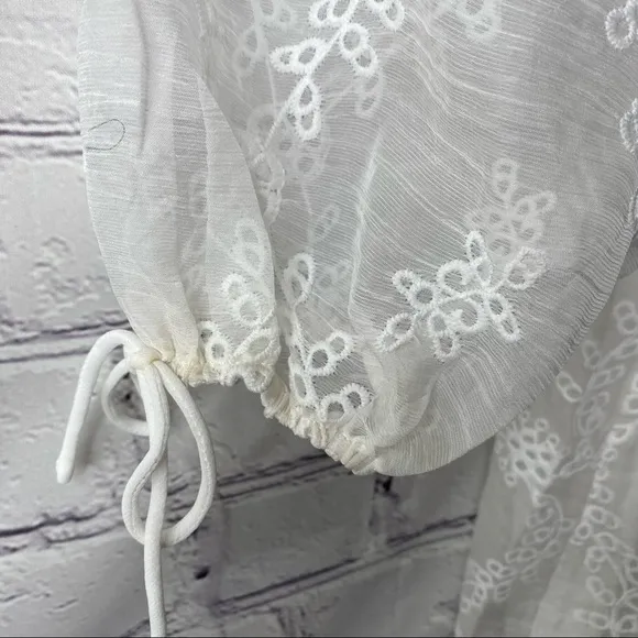 Endless Rose White Lace Embroidered Midi Dress