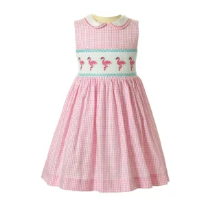 Flamingo Smocked Dress