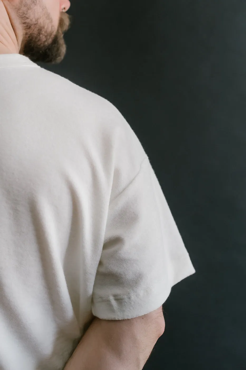 Fons Boxy Fit Towel T-Shirt - Ecru