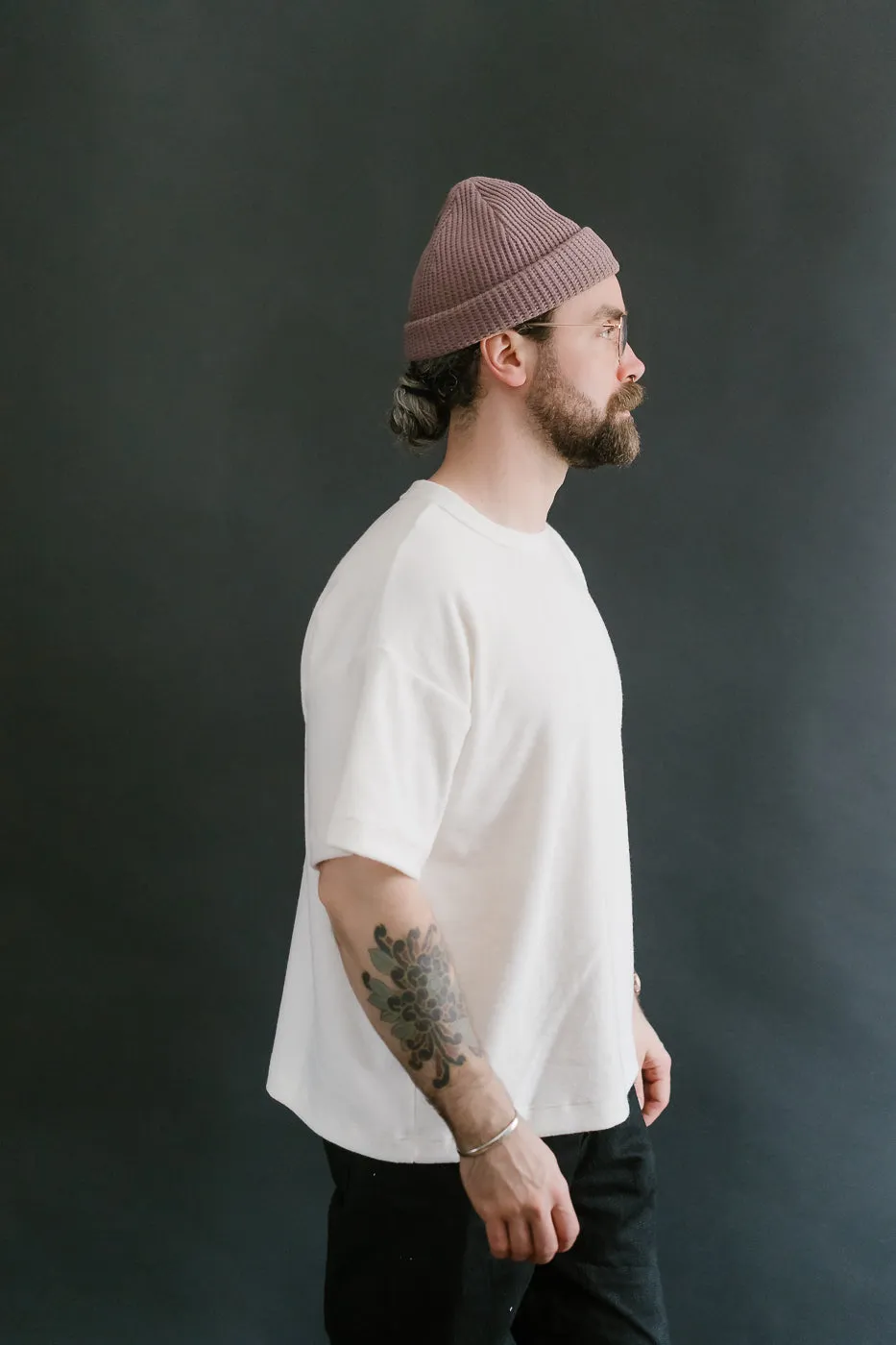 Fons Boxy Fit Towel T-Shirt - Ecru