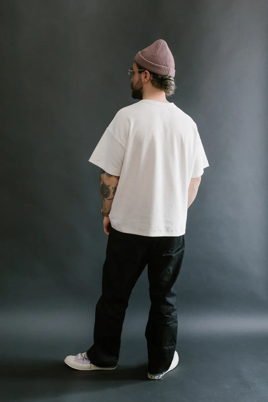 Fons Boxy Fit Towel T-Shirt - Ecru