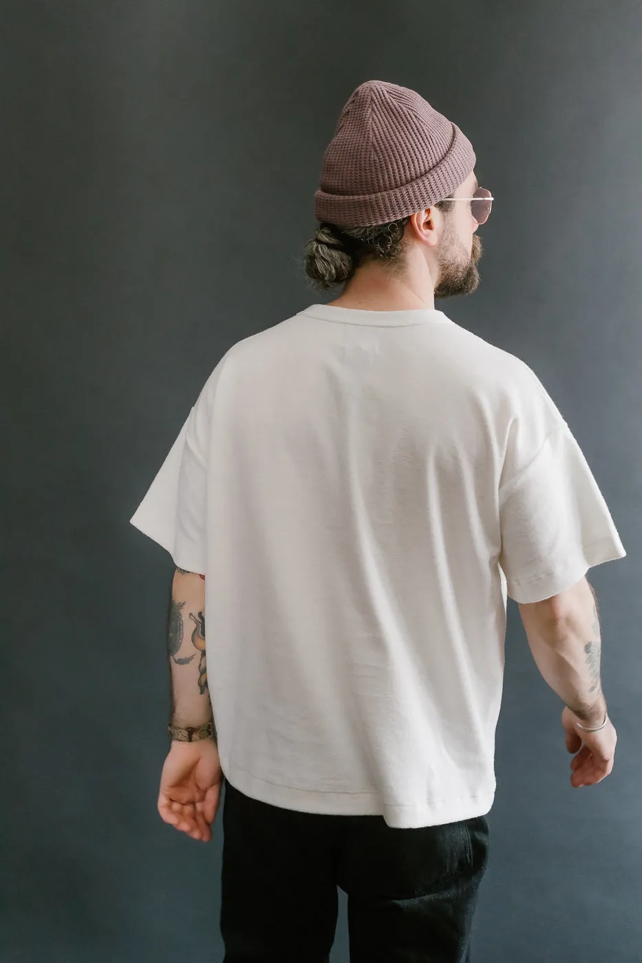 Fons Boxy Fit Towel T-Shirt - Ecru