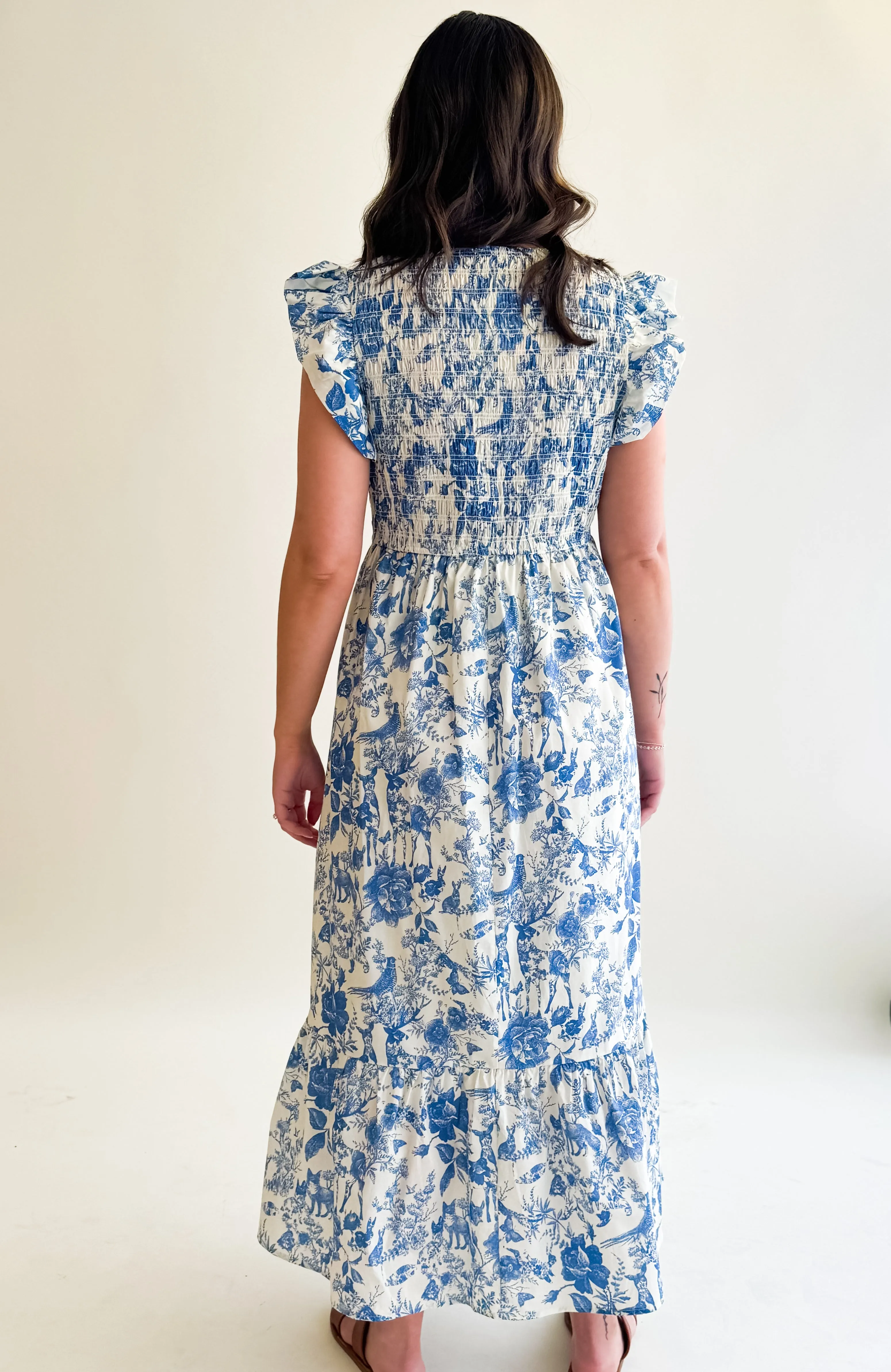Forest Printed Midi Dress
