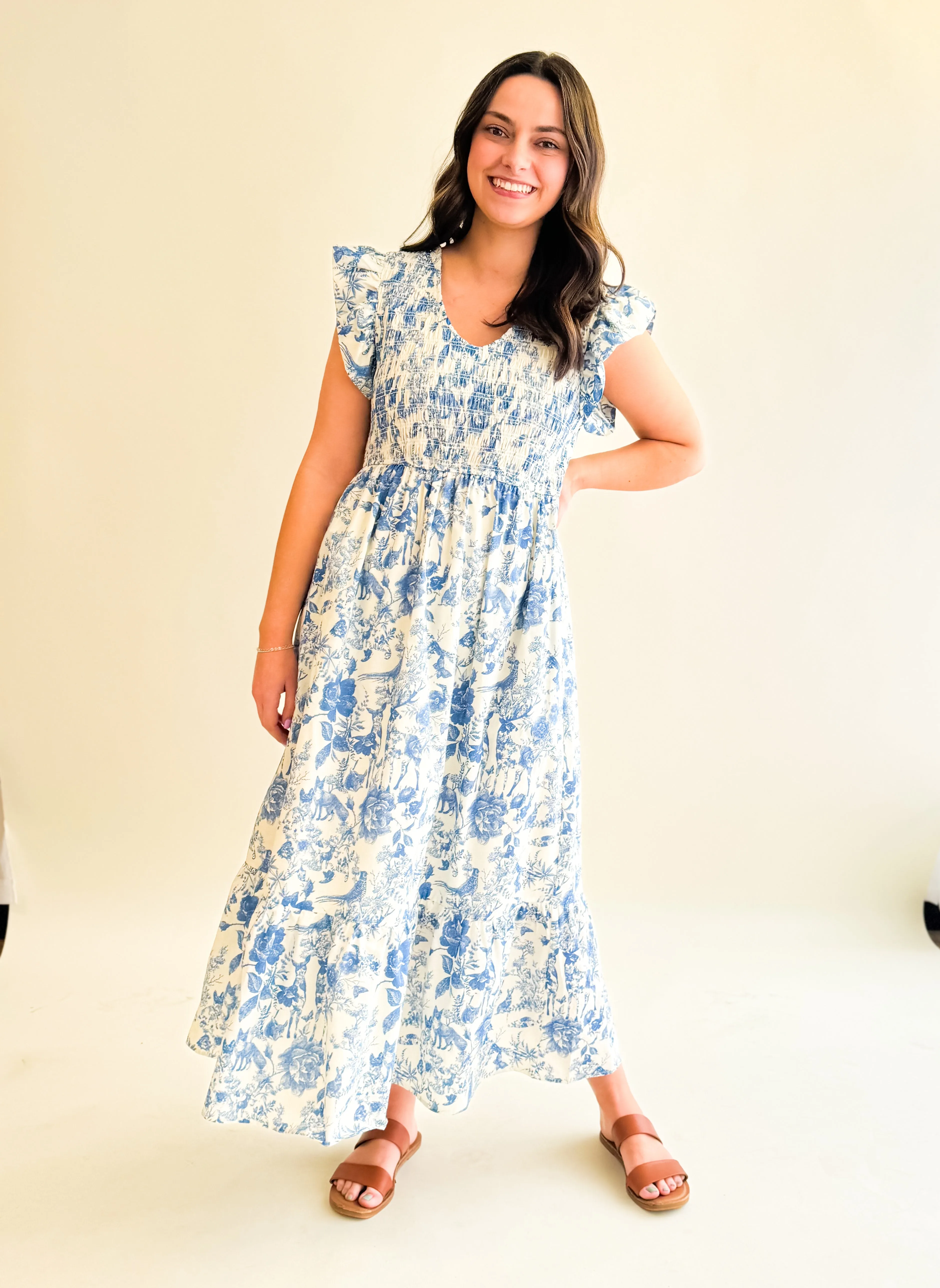 Forest Printed Midi Dress