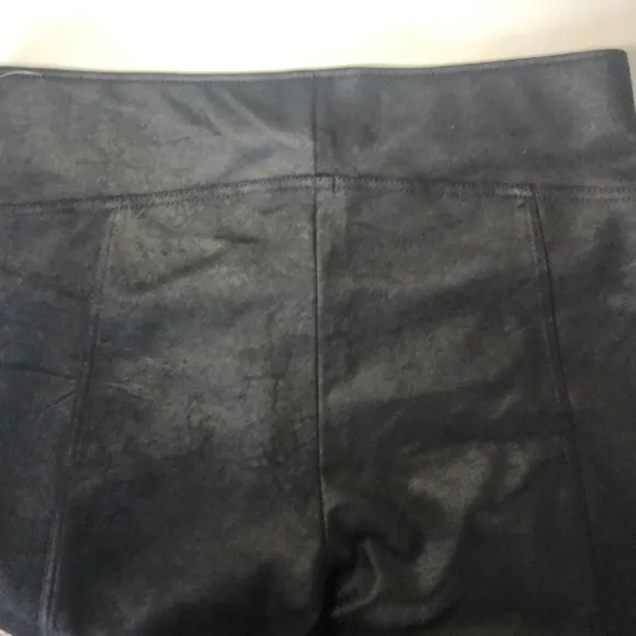 Free People Black Heatwave Faux Suede Biker Shorts