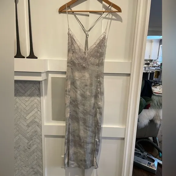 Free People Intimately NWT Chasing Shadows Midi Tie Dye Slip Dress