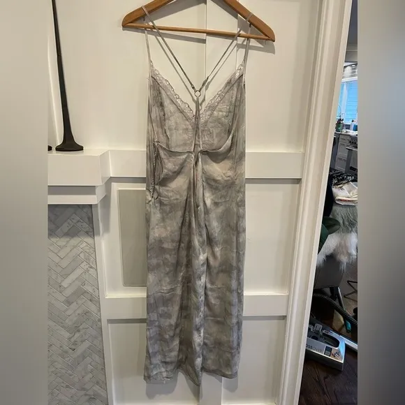 Free People Intimately NWT Chasing Shadows Midi Tie Dye Slip Dress