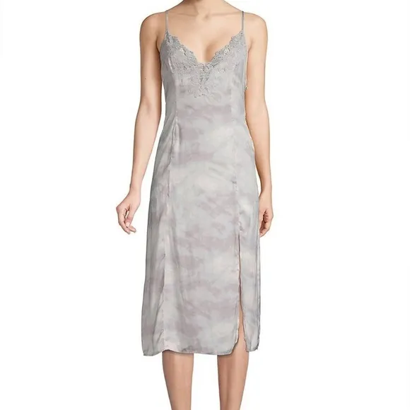 Free People Intimately NWT Chasing Shadows Midi Tie Dye Slip Dress