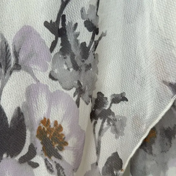 Free People Intimately Sheer Midi Waterfalls Slip Dress Ivory Gray Floral M