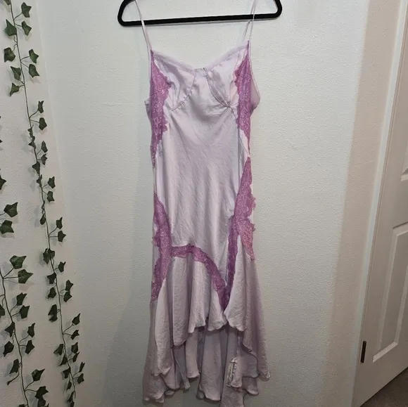 Free People NEW Neon Nights Midi Slip Dress Medium
