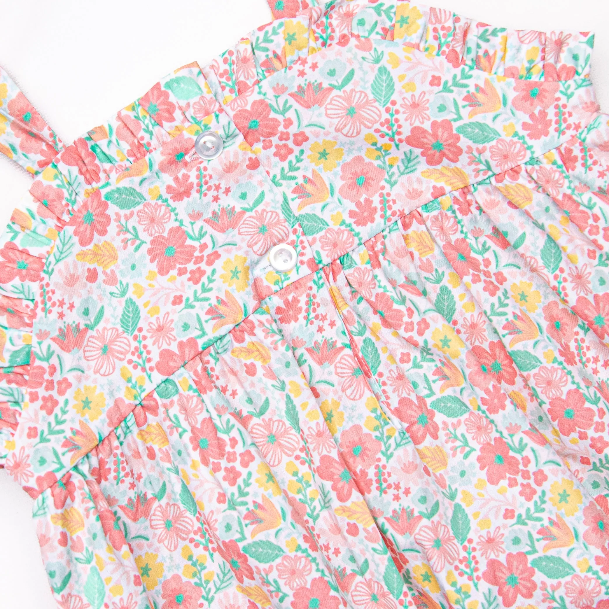 Garden Flutters Smocked Dress, Pink