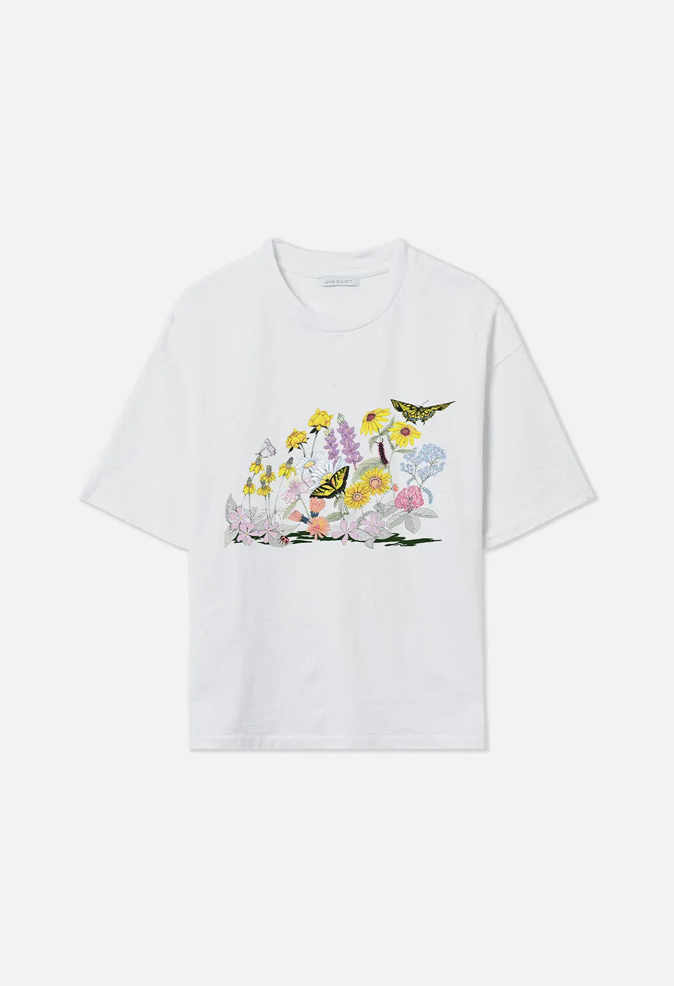 Garden Riviera Cropped Tee / White