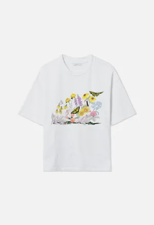 Garden Riviera Cropped Tee / White