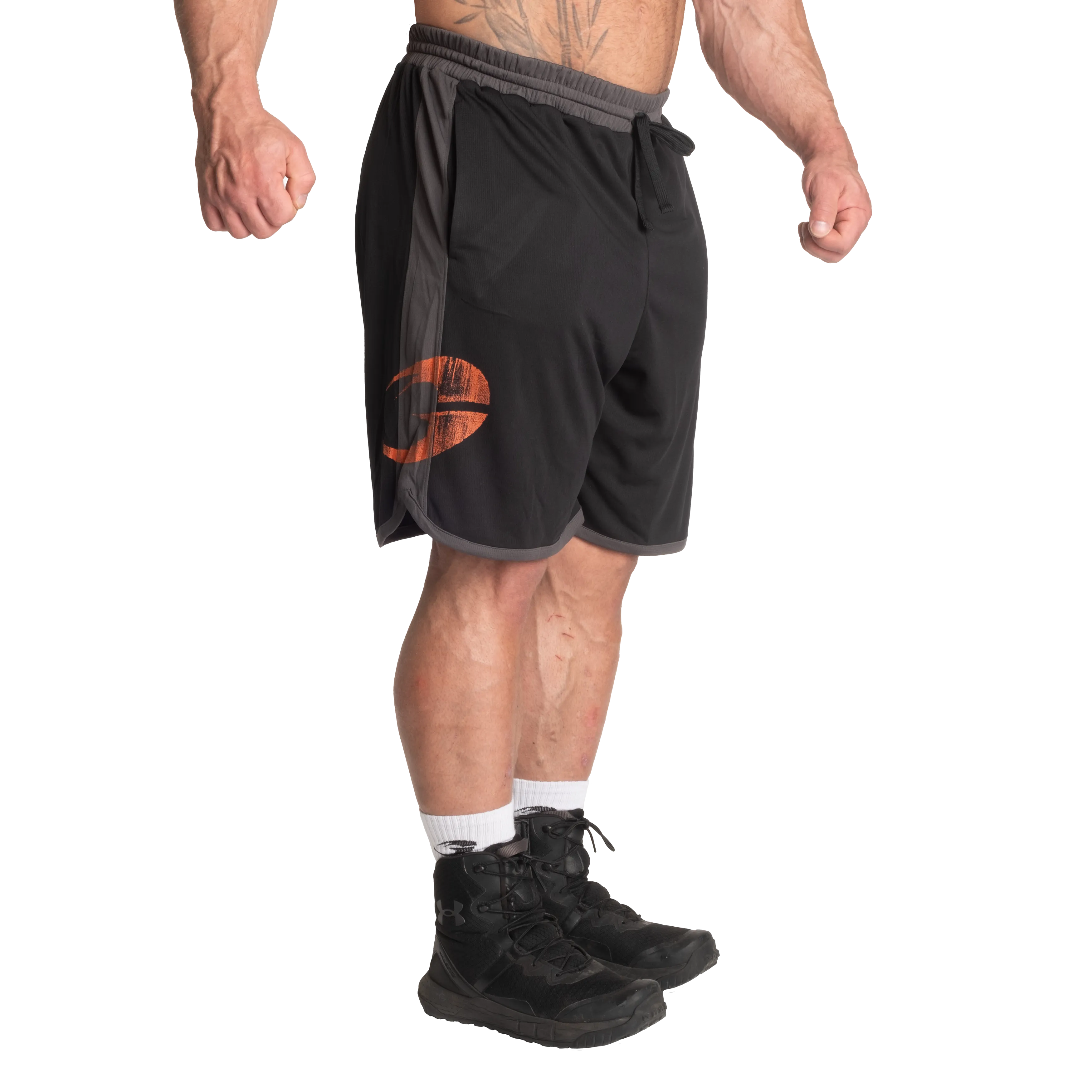 Gasp Mesh Shorts, Black/Grey