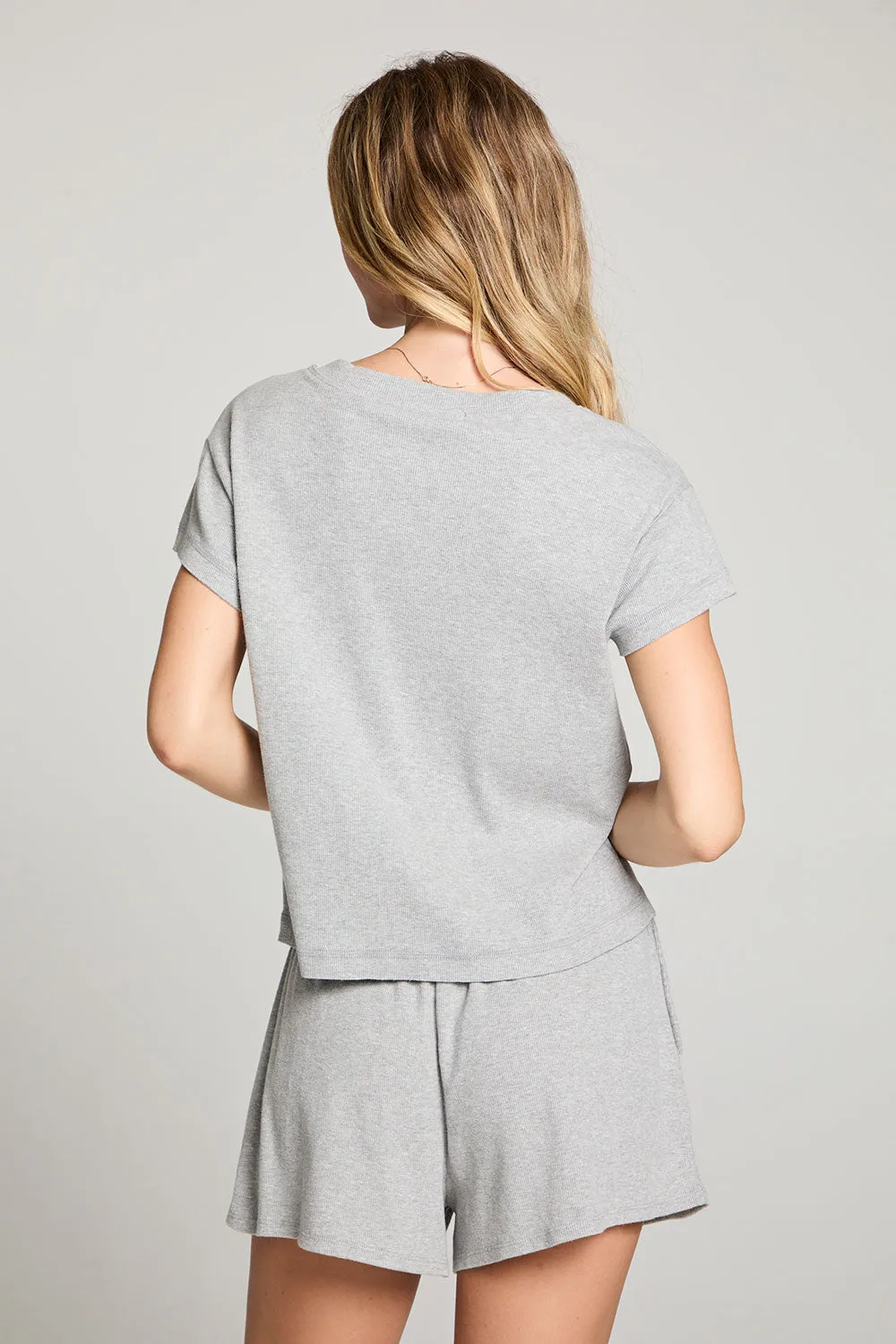 Gator Heather Grey V Neck Tee