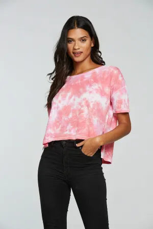 Gauze Jersey Boxy Short Sleeve Hi Lo Tee