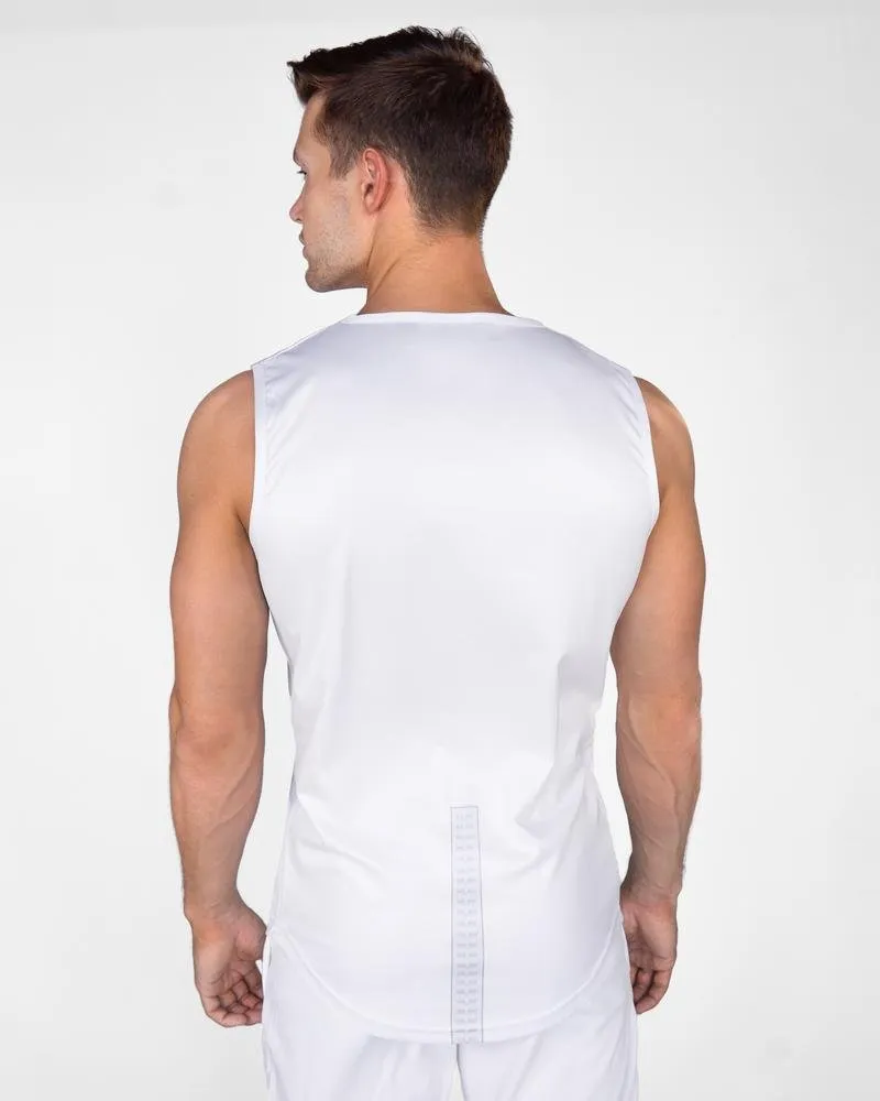 Gavelo Sniper White Sleeveless Tee