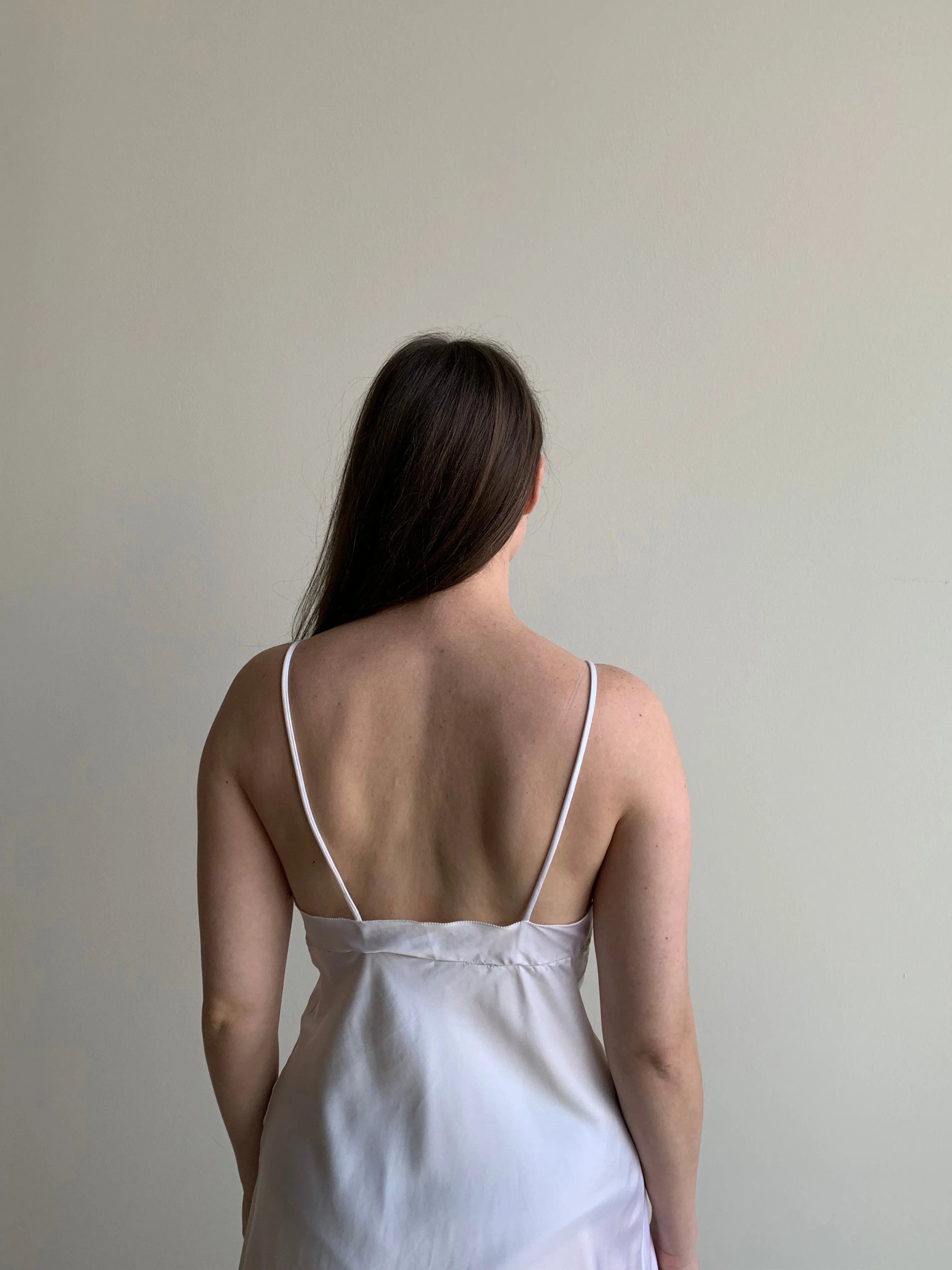 Georgette Trabolsi satin slip dress set
