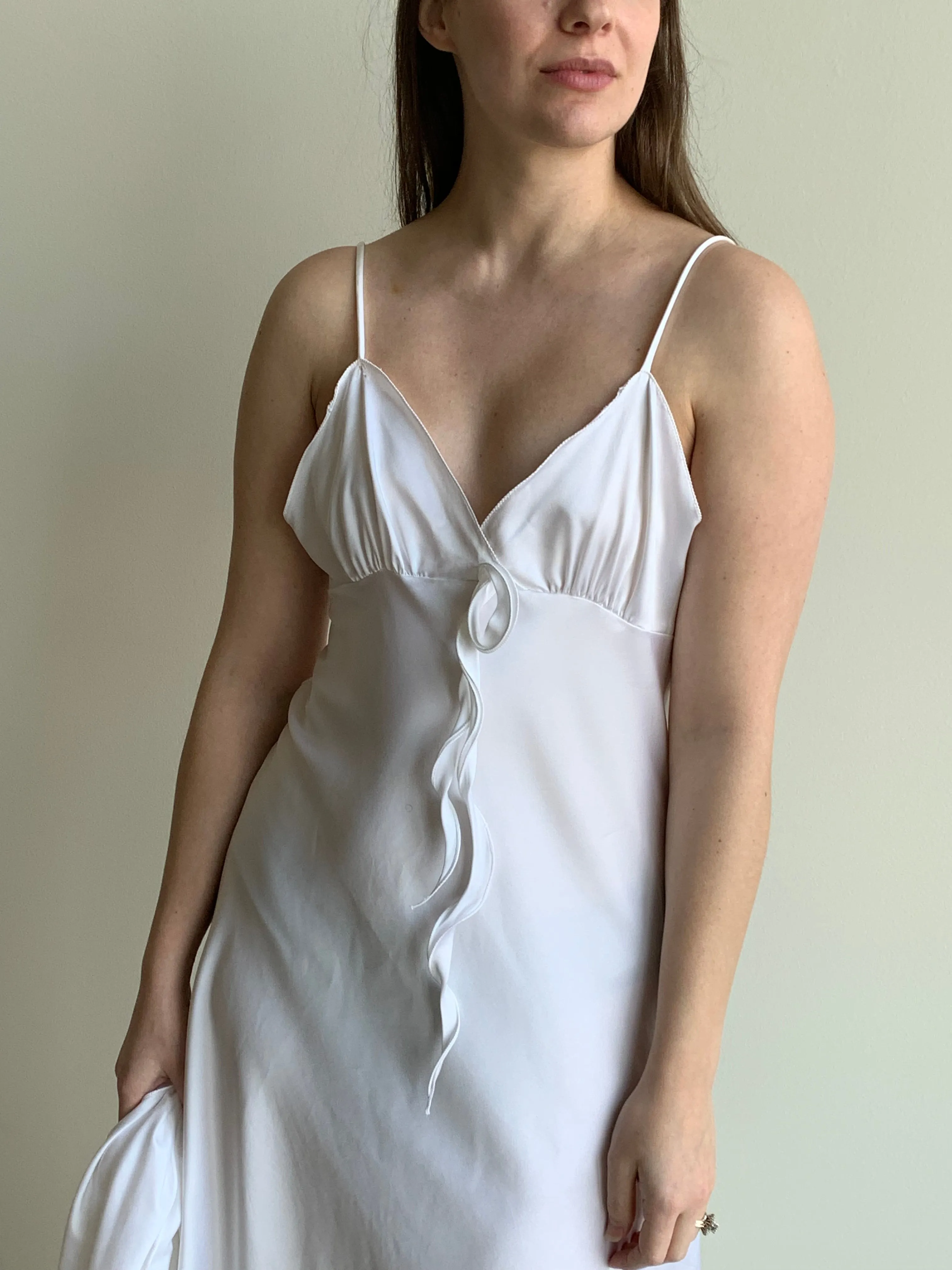 Georgette Trabolsi satin slip dress set