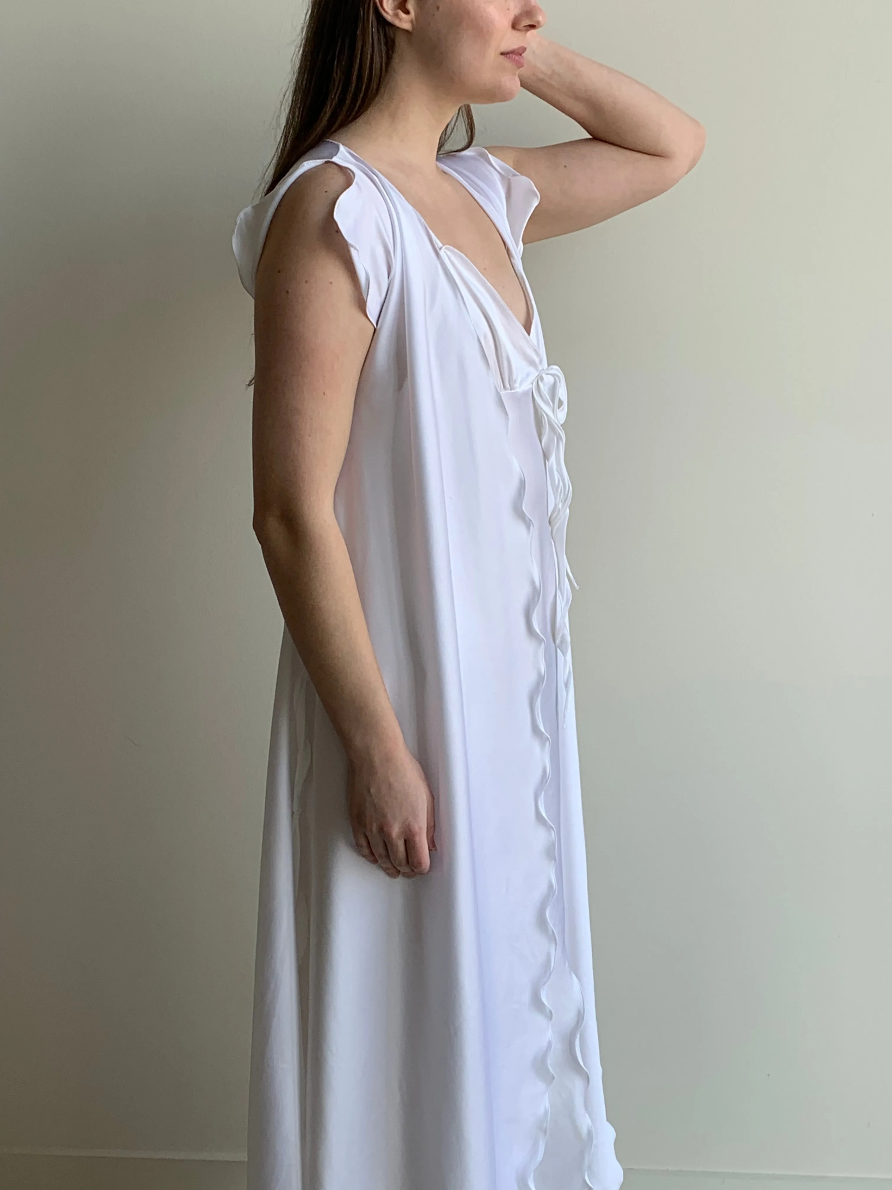 Georgette Trabolsi satin slip dress set