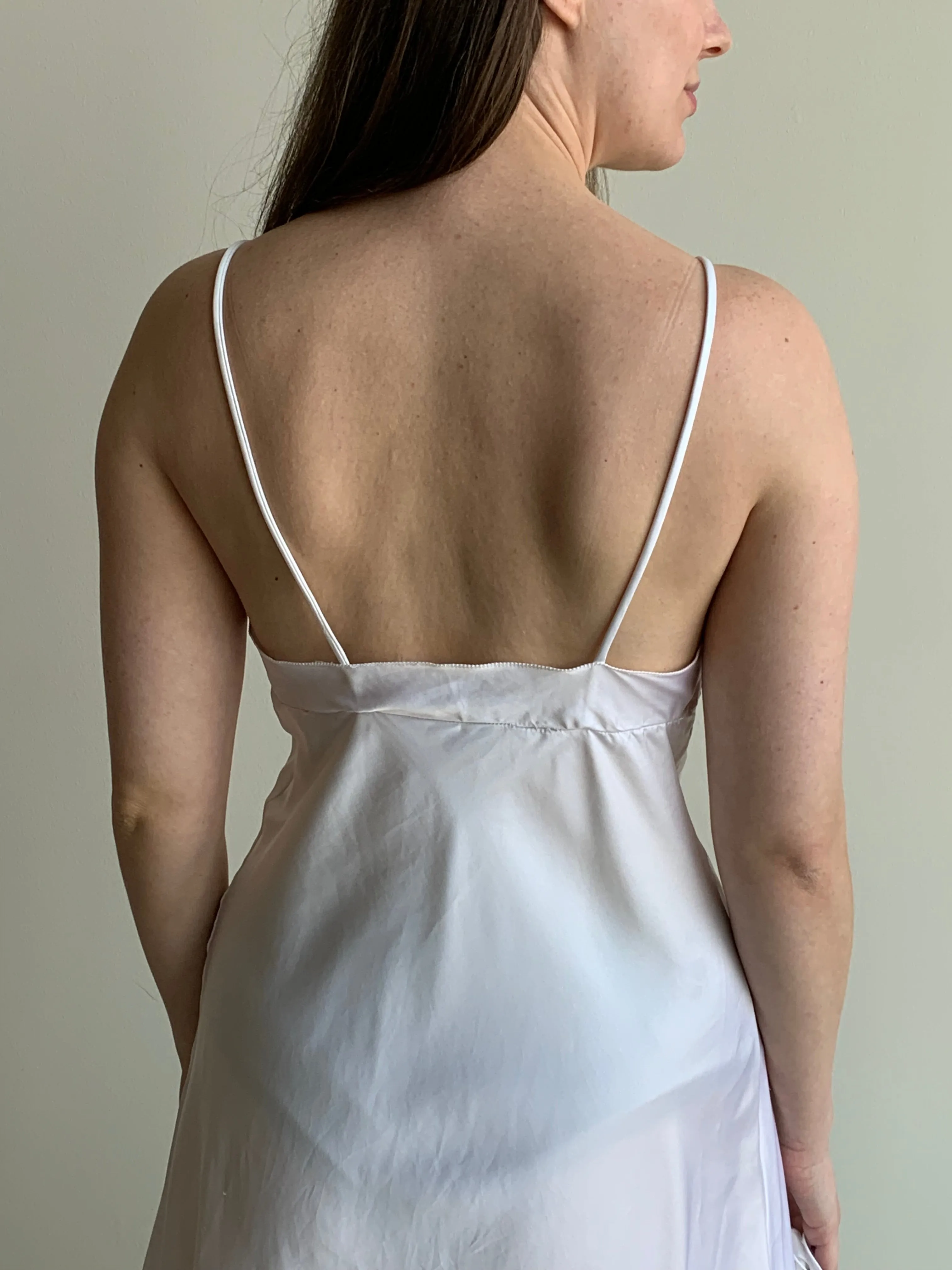 Georgette Trabolsi satin slip dress set